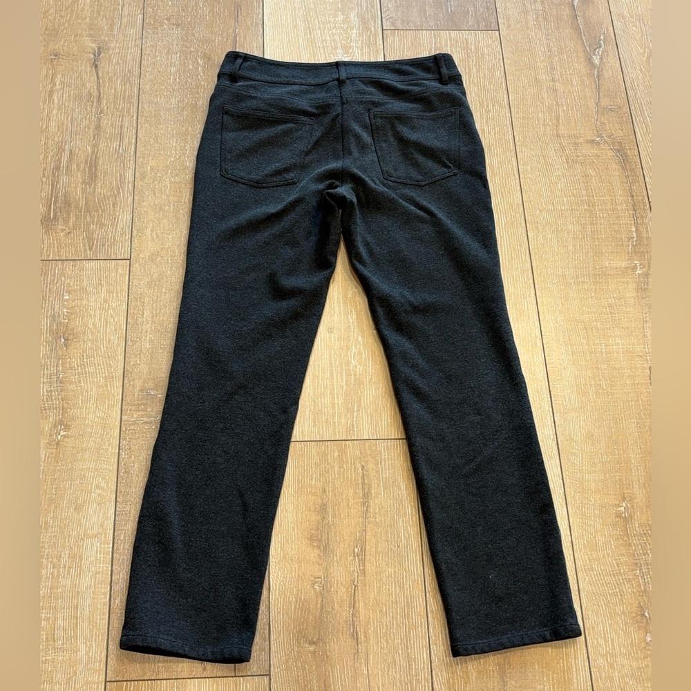Talbots Petites Charcoal Gray Straight Leg Knit Trousers - Picture 6 of 6